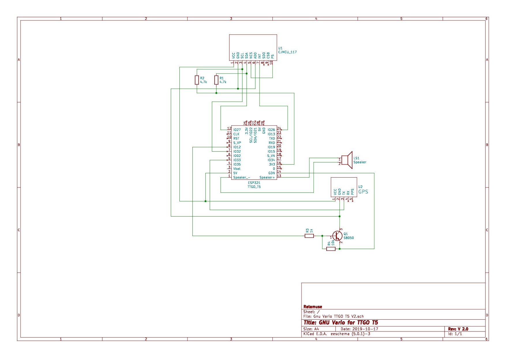 GNUVario-E schematic